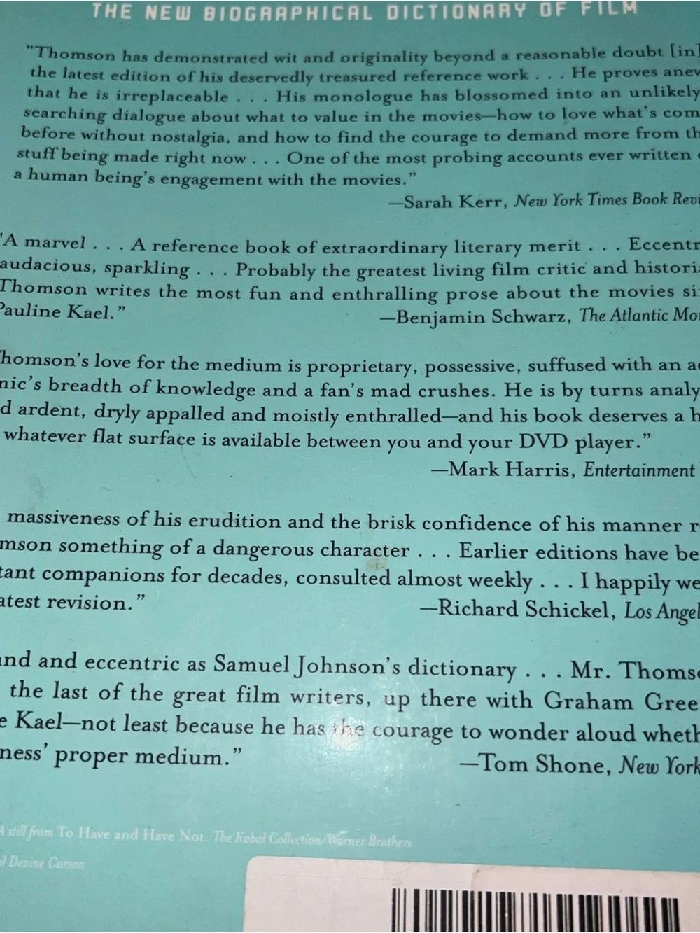The New Biographical Dictionary of Film by David Thomson - Paperback